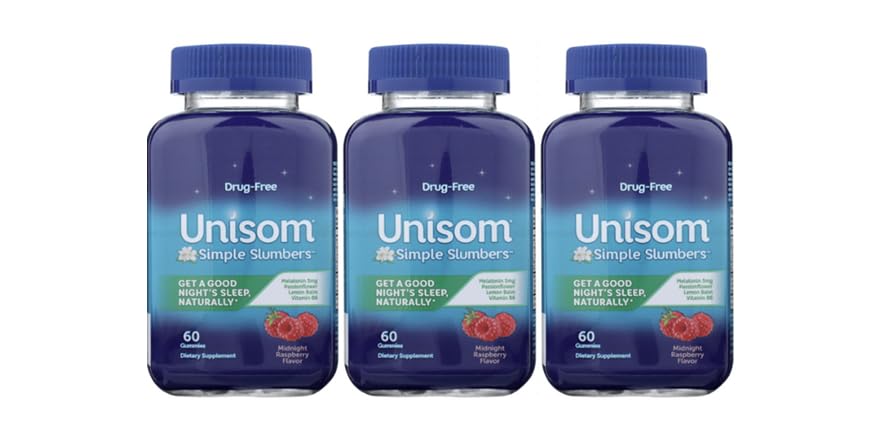 3 Pack Unisom Gummies 60 Ct E07bdea1 4a57 48c2 Ba0f AC SR882,441