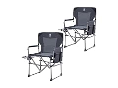 EVER ADVANCED Grey Camping Chair 2 Pack