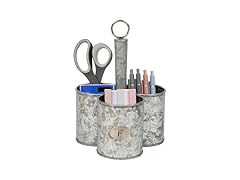 Mind Reader 3-Compartment Metal Organizer