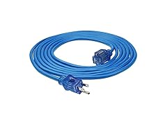 Clear Power 15ft 16/3 Extreme Cold Cord Light End