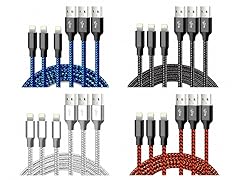 Braided Tangle-Free Lightning Cable