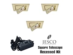 3-LIGHT 105W SQUARE TELESCOPE MINI RECESSED KIT