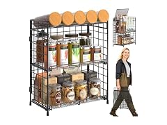 DTUQYX Spice Rack Organizer for Countertop, 3-Tier 
