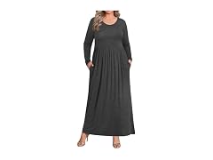BISHUIGE (XXL) 2026 Women's Plus Size Ma Dark Grey