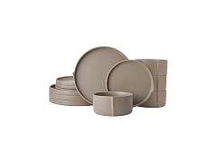 Pfaltzgraff Contemporary Edge 12 Piece Stoneware Dinnerware Set