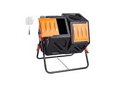 VEVOR 37-Gal Dual Chamber Composting Tumbler