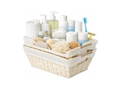 Sukkiri Homu Wicker Storage Basket with Liner 