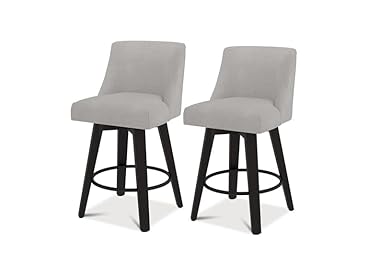 Erdoru Hcore Modern Swivel Bar Stools Set of 2, Counter Height