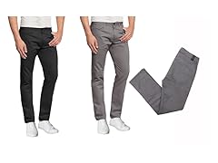Men's Stretch 5-Pocket Chino Pants 2-Pk