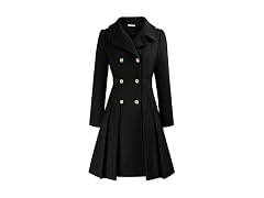 GRACE KARIN (XXL) Women Pea Coat Notched Lapel 2XL