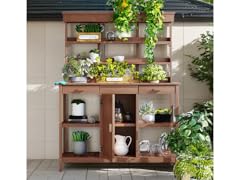 Red Barrel Studio Farmhouse Potting Bench Table