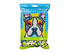 Perler Beads Rainbow Terrier Dog Pattern and Fuse Bead Kit