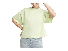 Hanes Women (S) Originals Garment Cropped T-shirt