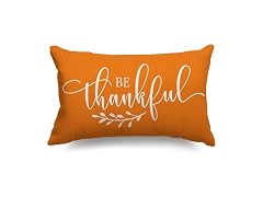JXZYGMD Fall Pillow Cover 12x20 inch Be Thanksg