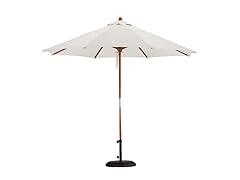 9-Foot Wooden Market Umbrella