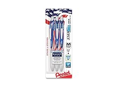 Pentel EnerGel RTX Black ink, 3 pack