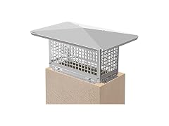 Chimney Cap, 8\" x 17\" Flue Caps, 304 Stainless