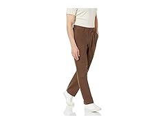 Mens ClassicFit Pleated Chino Brown (32Wx31L)