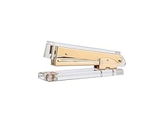 Clear Gold Toned Acrylic Stapler