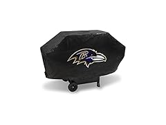 NFL Baltimore Ravens Vinyl Padded Deluxe Grill Cover, 68 x 21 x 35-inches
