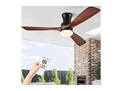 BOOSANT 60" Ceiling Fan with Lights Flush Mount