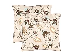 Floral Batik 18x18 Blue - S/2