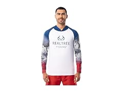 Realtree Men Long Sleeve Patriotic Fishing Hoodie