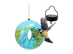 Sunnydaze Spring Sky Solar Bird Feeder