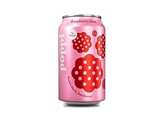 1CT Poppi Prebiotic Soda, Raspberry Rose, 12 oz