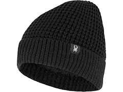 Spyder Women One Size Waffle Knit Beanie Black