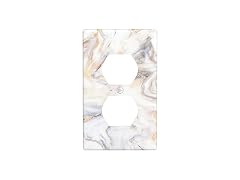 Donyou White Marble Wall Plate Duplex Unbreakable