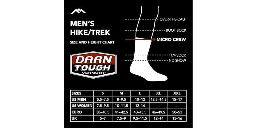 Darn Tough Men s Merino Wool Socks XL 