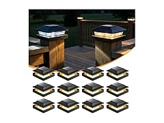 Brightown 12 Pack Solar Post Cap Lights 