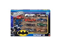 Hot Wheels Toy Cars, Batman-Themed 10-Pack