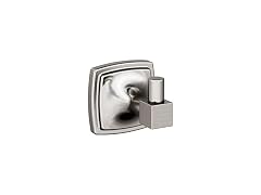Amerock Stature Single Prong Brushed Nickel Wall-Mounted Hook