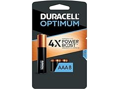 (8 PACK) Duracell Optimum AAA Batteries with Power Boost