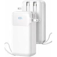 50000mAh Lhuoed Portable Power Bank w/ Built-in Wall Plug & Cables only .99: eDeal Info