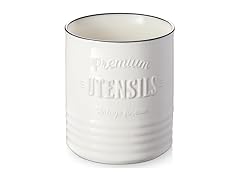 White Kitchen Utensil Holder 