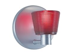 1-Light Red Glass ADA Wall Sconce