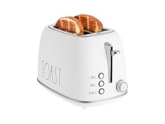 2 Slice Retro Bread Toaster White