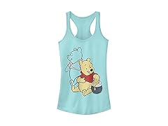 Disney Junior's Pooh Line art Tank Top, Cancun, Large