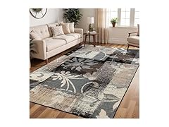 Superior Contemporary Floral Patchwork Indoor Area Rug (Your Choice)