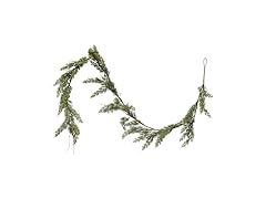 Creative Co-Op 84" L Faux Cedar Garland, Green
