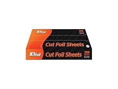 Precut Aluminum Foil Sheets 12 x 10.75 Inch Pop