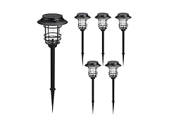 Home Zone 6Pk Solar Path Light w/LiFePO4 Battery