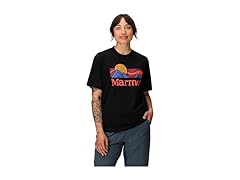 MARMOT Womens (M) Coastal Logo SS Tee Black