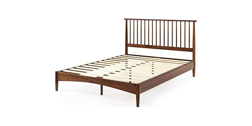 ZINUS Linda Mid Century Wood Platform Bed Frame