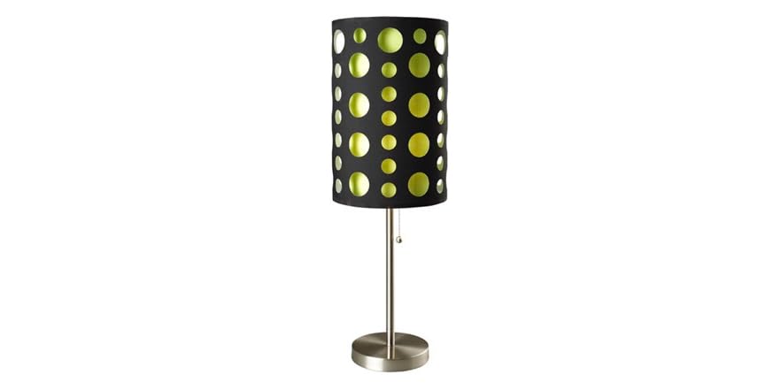 33" Black-Yellow Table Lamp