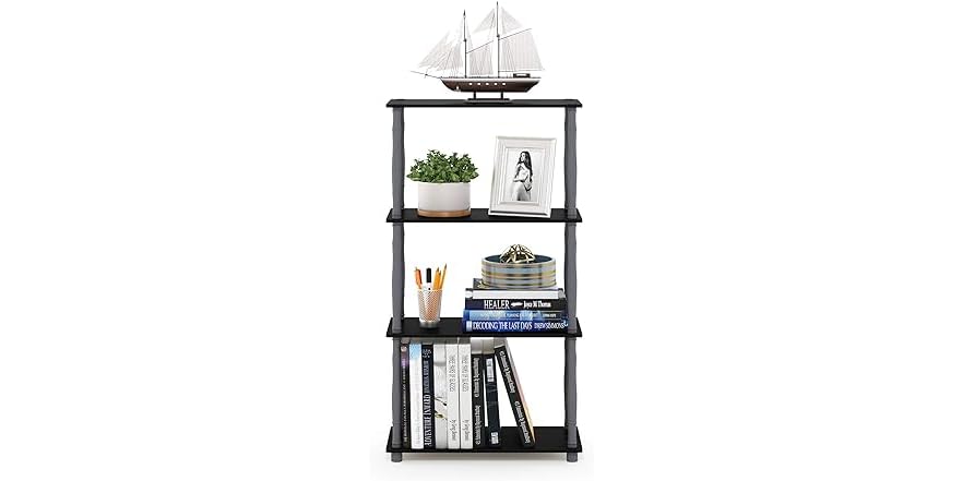 Furinno Turn-N-Tube 4-Tier Display Rack