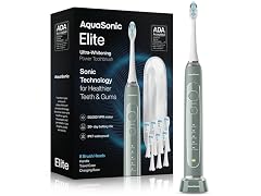AquaSonic Elite Toothbrush Set Green